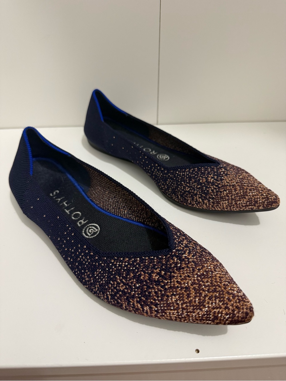 Rothy's Midnight Metallic Points